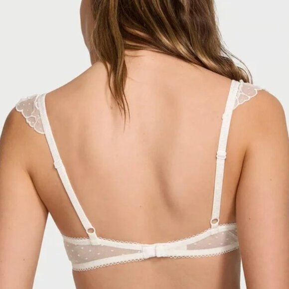 Victoria’s Secret Tease Bridal Cap-Sleeve Unlined Demi Bra - Picture 8 of 9